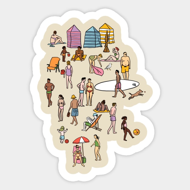 Beach Day Sticker by Das Brooklyn